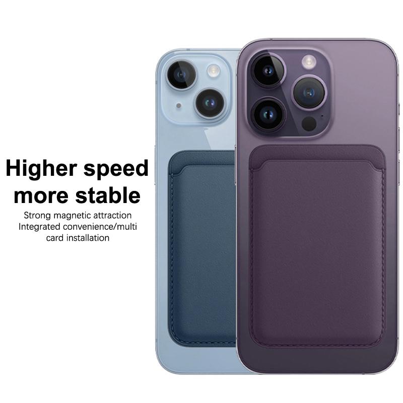 Portafoglio in Pelle Magnetico Porta Carte Custodia Macsafe Per Magsafe Iphone 13 14 15 16 Pro Max Plus 12Mini Iphone14 Mac Safe Cover Posteriore