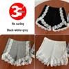Women's Summer Lace Trim Anti-Exposure Ice Silk Safety Shorts