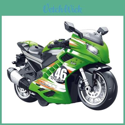 Zabawka motocykl bezwładnościowy dla dzieci z dźwiękiem, światłem, muzyką i rozwojem wzroku