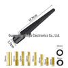 Antenna Radio per Auto in Fibra di Carbonio, AM/FM, Spirale 18cm, Universale, Segnale Forte, Design Elegante