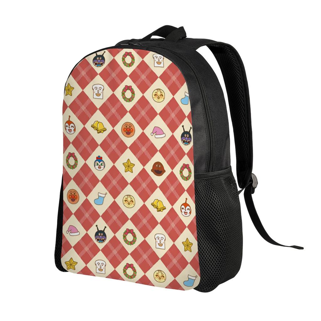 3D Printing Anpanmans Backpack for Girls Boys Cartoon School College Travel Bags Women Men Bookbag Fits 15 Inch Laptop