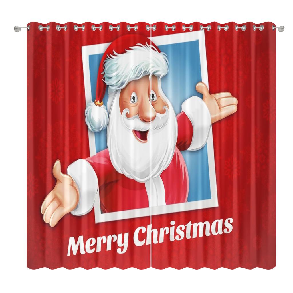 Christmas Curtains Bedroom Living Room Balcony Blackout Curtains Office Hotel Insulation Curtains