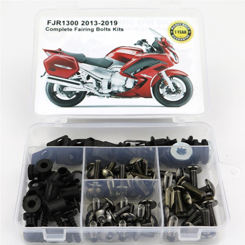 Fit For Yamaha FJR1300 2013- Full Fairing Bolts Kit Covering Bolts Motorcycle Complete Fairing Clips Nuts Screws Steel