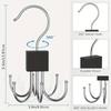 1Piece Multifunctional Hook, Multi Claw Bag Storage Hook, Tie Metal Storage Suitable for Scarves, Belts, Home Storage