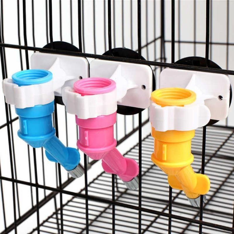 Ball Hanging Pet Drinking Head Stainless Steel Double Head Cat and Dog Drinking Nozzle Suitable for Beverage Bottle Hamster Drinking Head