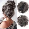 Chignon Pezzo di capelli Ricci Chignon disordinato Coda di cavallo Estensioni dei capelli Scrunchie Posticci per donne Capelli sintetici Chignon Artiglio Clip in