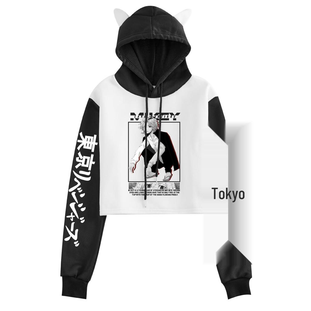 Tokyo Ghoul Cat Ear Women's Hoodie - Color Block Pullover