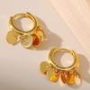 Golden Sequin Ear Cuff: High-End Fashion Hoop Earrings for Women