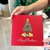 Festive 3D Popup Christmas Tree Card Heartwarming 3D Pop Up Christmas Tree Card with Envelope for Seasonal Greetings