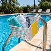 Kunststoff Pool-Aufbewahrungskorb Großer Aufstellpool-Korb Saugnapf-Aufbewahrungskorb Reise