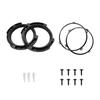 7" Headlight Mounting Bracket Ring Black Round Base For Jeep Wrangler JK 2007-18