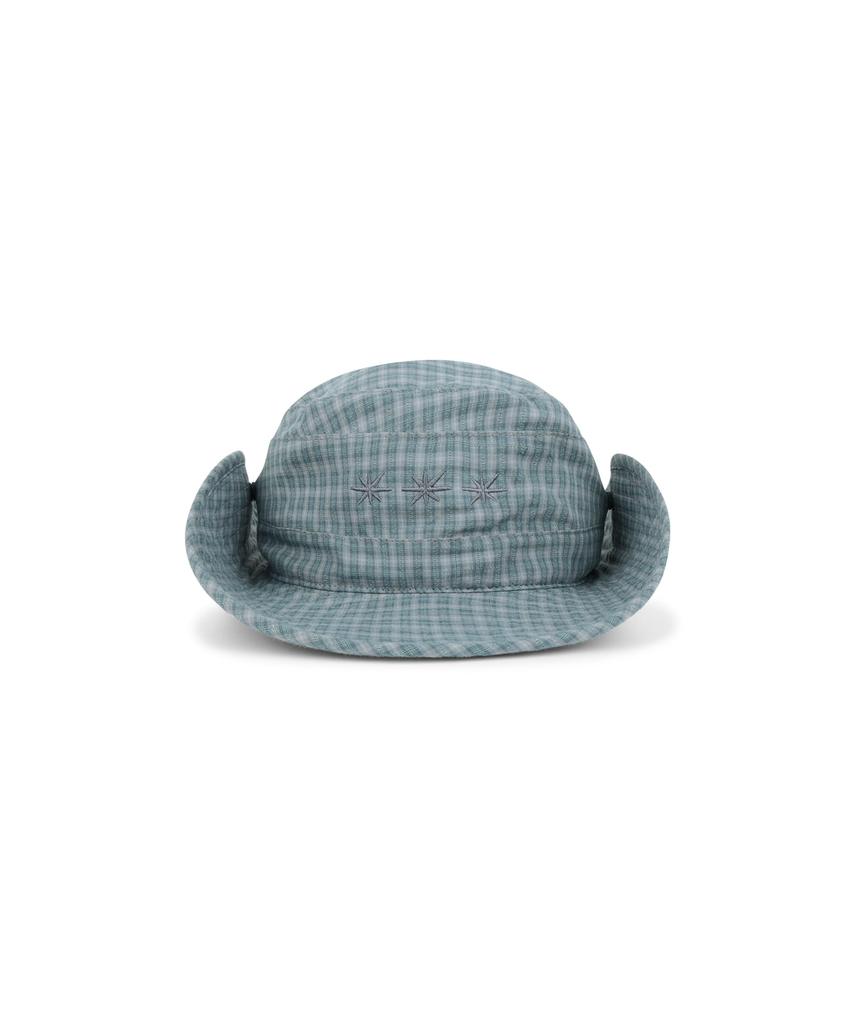 Sseonleobeutueo Check Pioneer Bucket Hat Blue