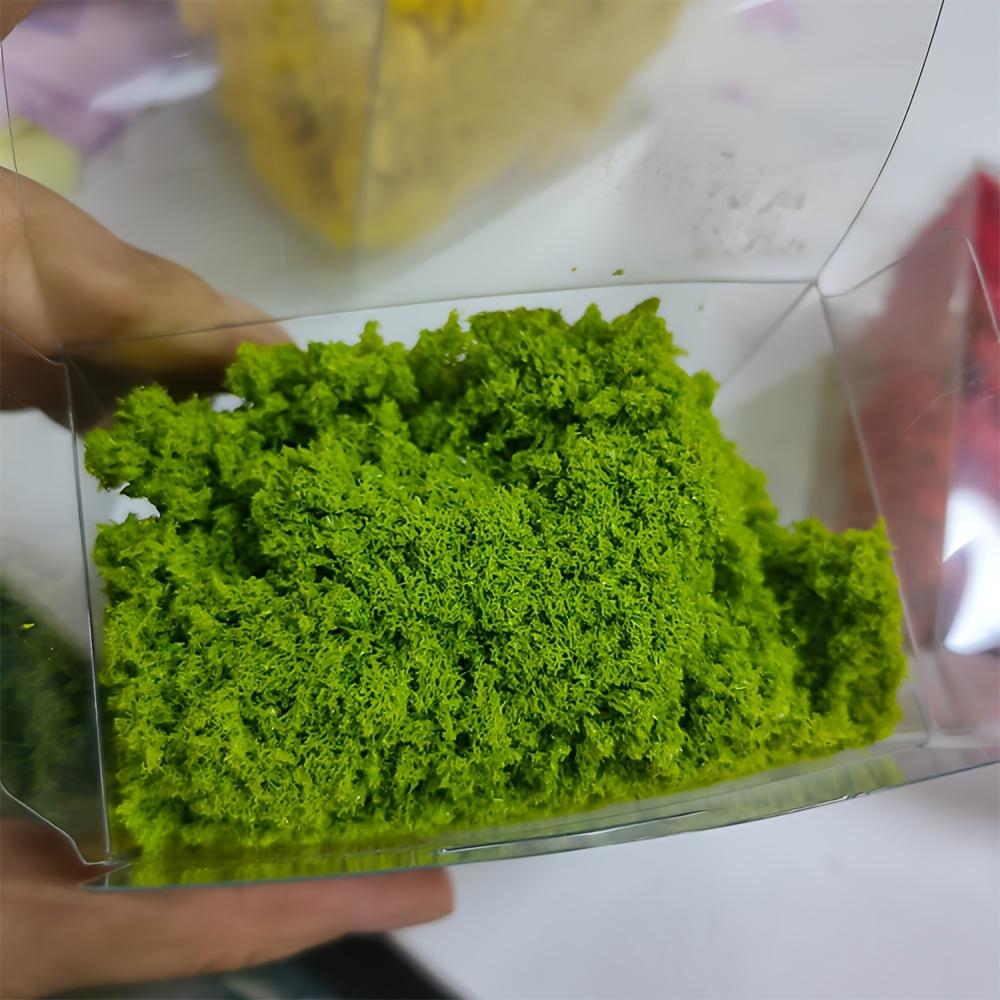 30g Model Material Sand Table Tree Powder Sponge Shrub Unity Block Model Low Shrub Dark Green Scene