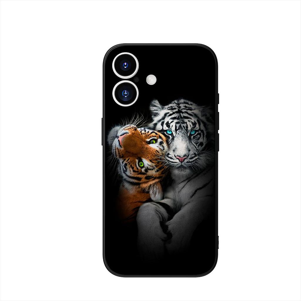 Phone Cover for Apple iPhone 17 16 15 11 Pro XS Max XR 6 7 8 Plus + SE 2020 5 16E Case Tiger Animal Casing
