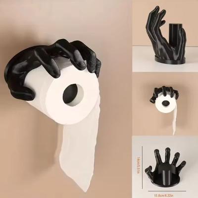 Stojan na toaletní papír v gotickém stylu, černý Terror Witch Ruční Koupelna Dekorační krabice na toaletní papír Creative Home Storage Rack