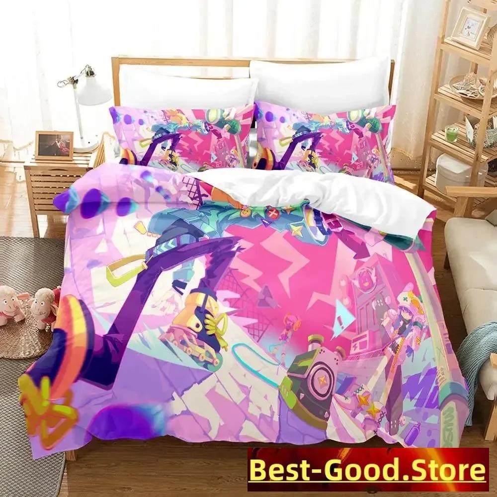Muse Dash Bedding Set Single Twin Full Queen King Size Bed Set Adult Kid Bedroom Duvetcover Sets Anime Parure De Lit Bed