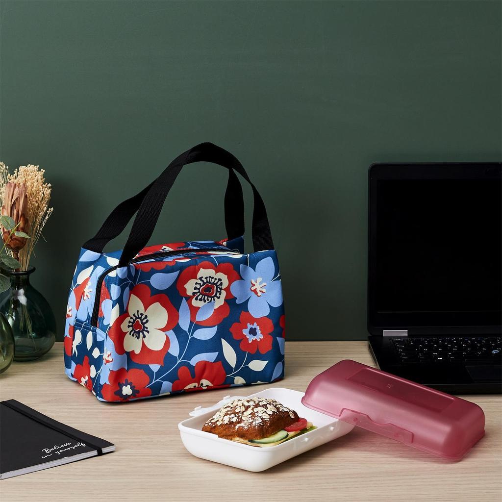 Flower THERMAL lunch bag with handles