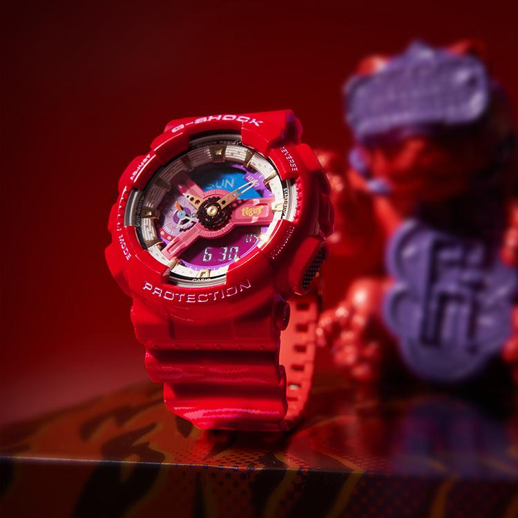Casio Women's G-SHOCK Red Watch GA-110CCA21-4PFC-person