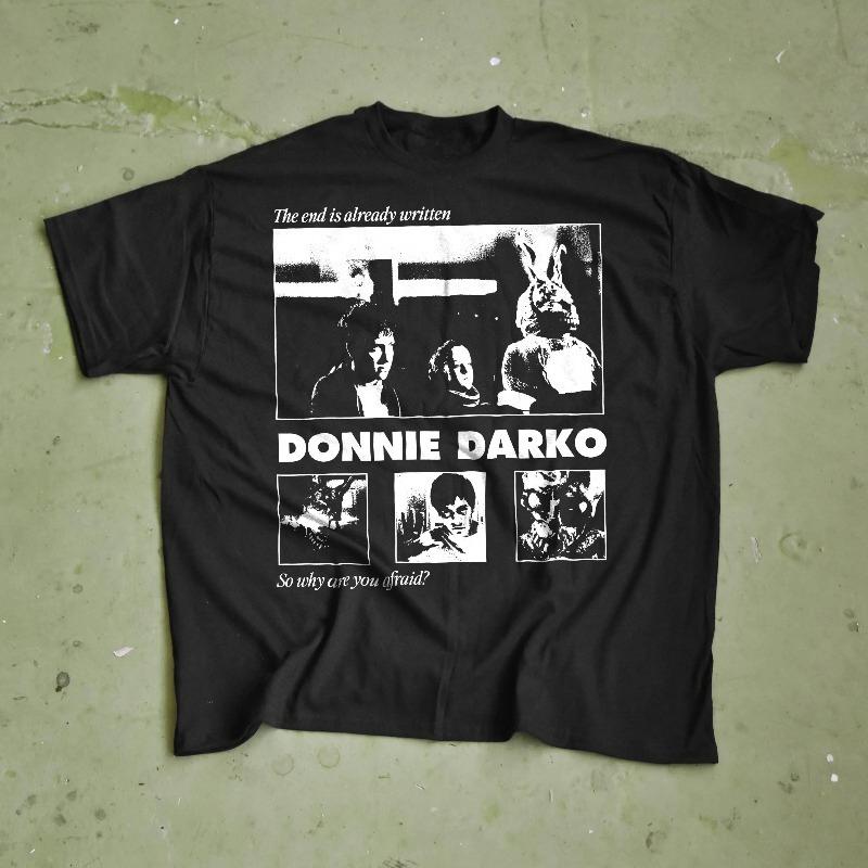 Donnie Darko TShirt  Frank the Rabbit Cult Movie Tee Summer unisex Loose and Breathable cotton Tshirt Top S