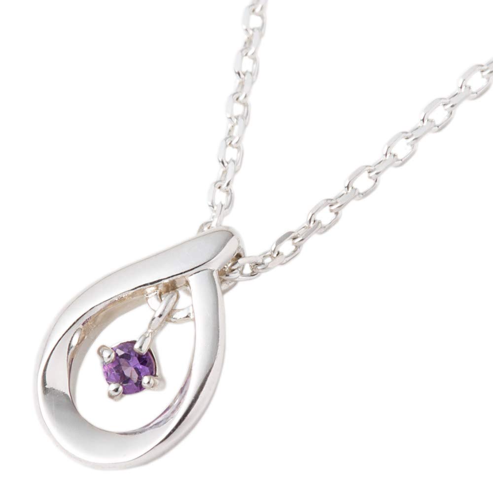 February Birthstone Amethyst Eternal Silver Necklace 4℃ Women's (111814121801)