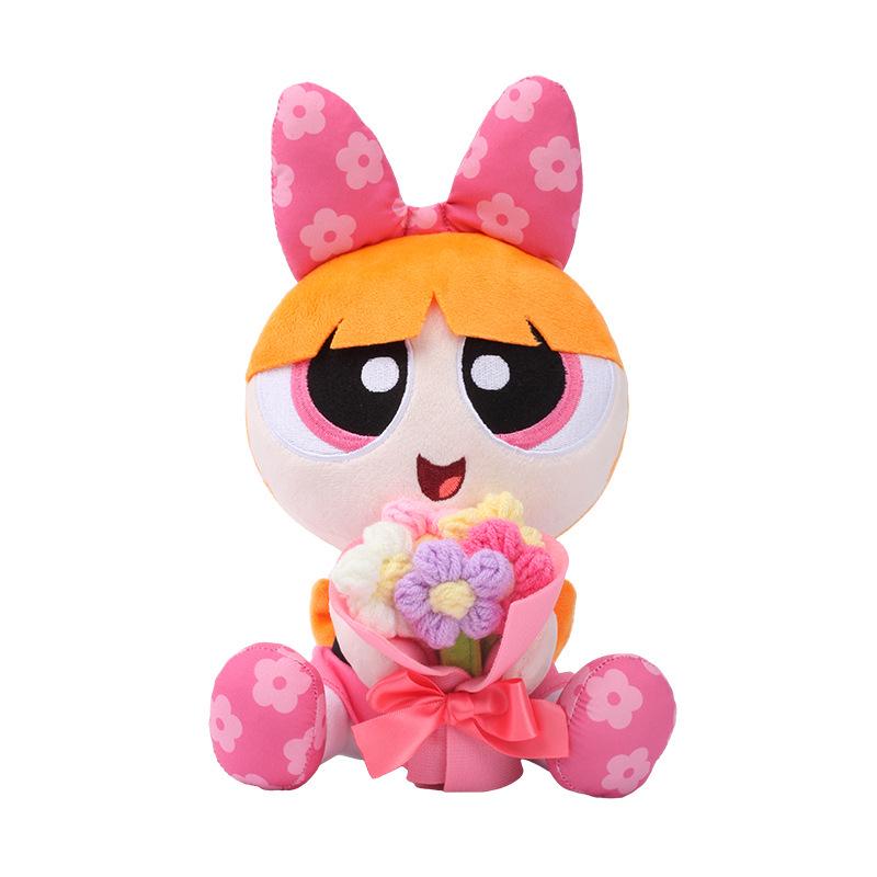 Powerpuff Girls Unicorn Ice Cream Plush Keychain Toy Gift