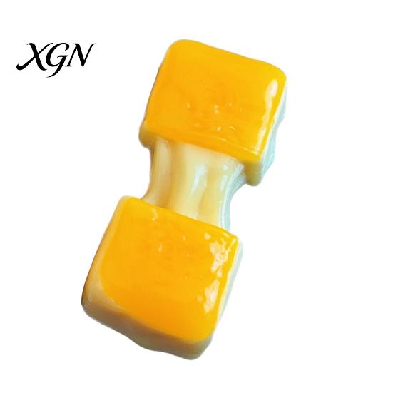 Kids Stress Relief Toy 10Pcs Rice Cake Squeezing Soft Squeeze Realistic Cheese Elastic TPR Baked Design for Desk Relax & Gift