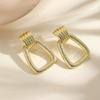 Best-selling Metal Wind Earrings Simple Temperament Exaggerated Earrings High Sense of Metal Earrings.