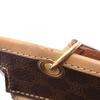 Used CELINE Macadam 2WAY Handbag PVC Coated Canvas Leather Brown Beige Used Women