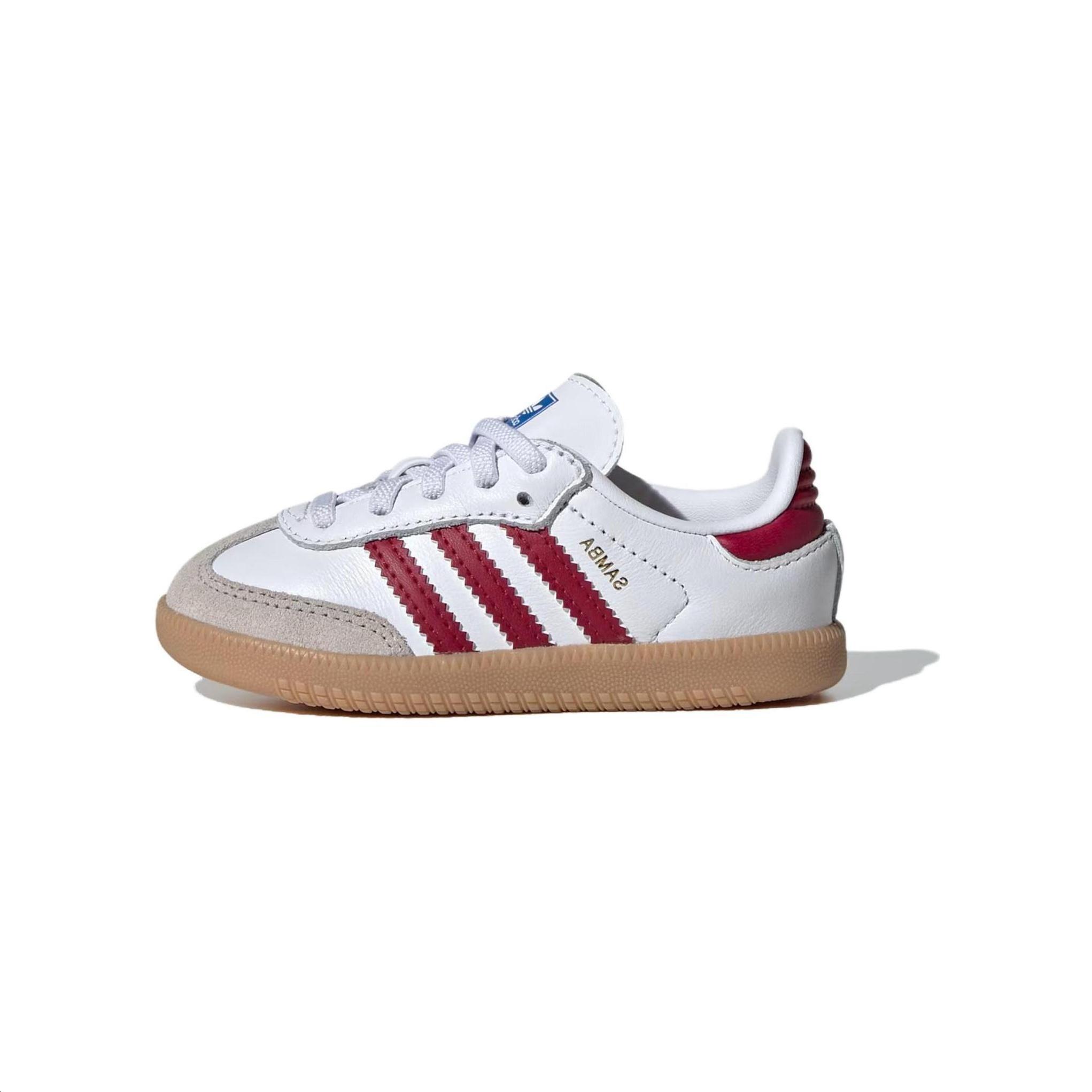 (TD) adidas Samba OG White Collegiate Burgundy Gum Baby IE1336 EU 25.5