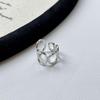 Trendy Hollow Irregular Design Open Ring for Women – Versatile Hip Hop Style