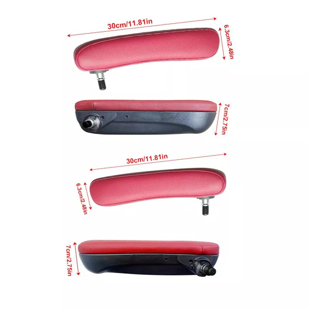 Set of 2 Leather Front Seat Armrest Left & Right Inboard For Fiat 500 2016-2019