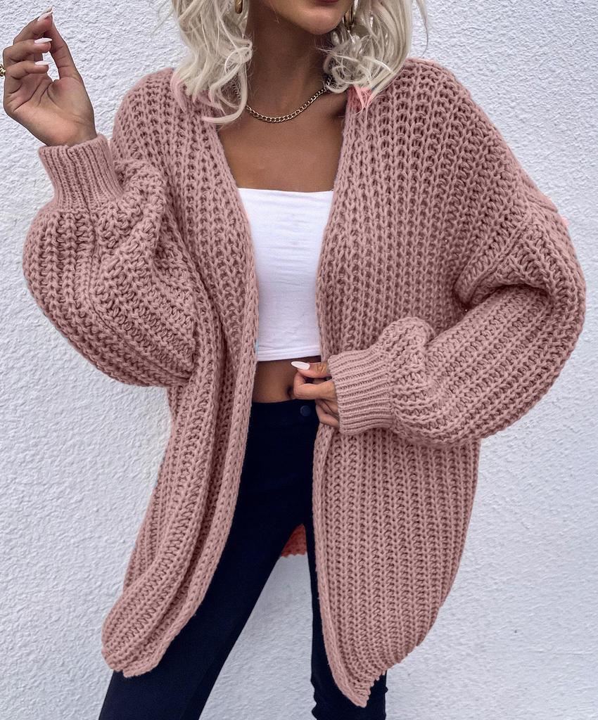 Women's Chic Loose Knit Cardigan Sweater Coat