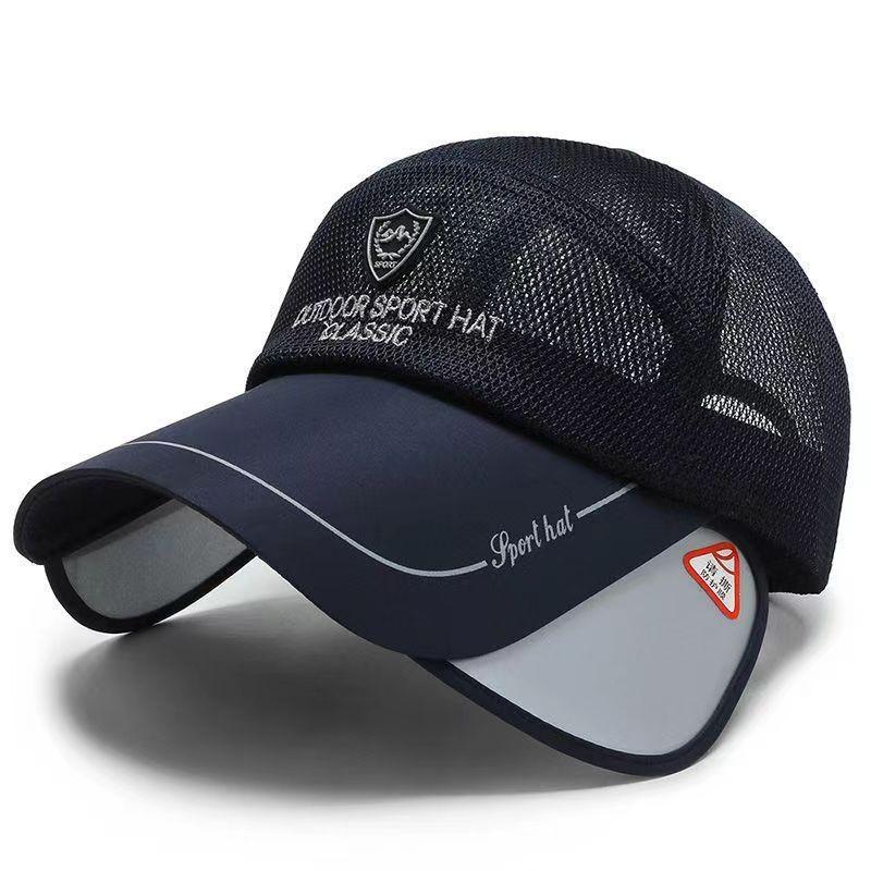 Duck Cap Letters Outdoor Visor Breathable Fishing For Men Summer Protection Sun