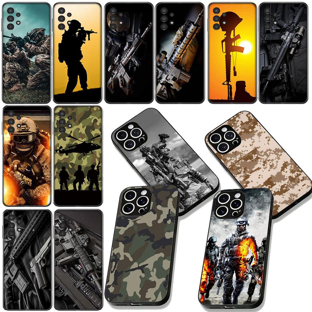 Camo Military Army Camouflage Pattern Phone Case for Apple iPhone 12 13 Mini XS 11 Pro Max 7 8 Plus + XR 8+ X SE 2020 SE3 Cover