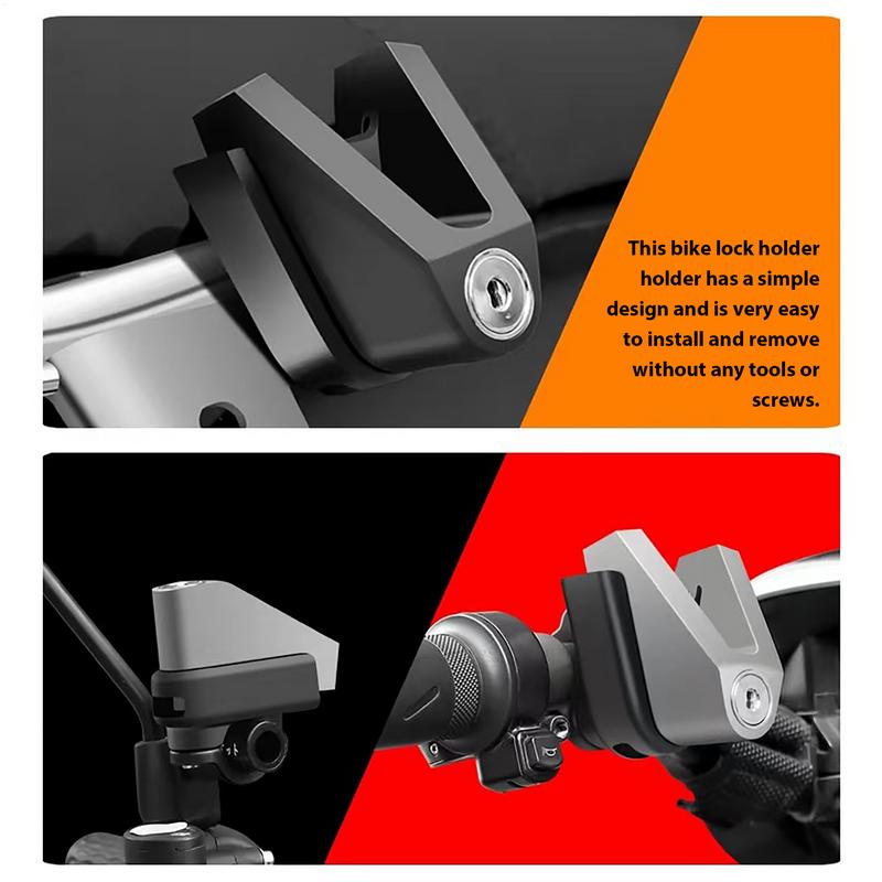 Motorcycle Lock Holder Convenient Bike Lock Frame for Motorcycle and Bicycle Multifunctional Frame Mounting Bracket Kit Rack