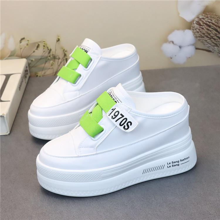 Fashion Modern Slippers Women's Super High Heels Lazy Person Half Drag Increase Thin 10CM Wearing Female Slippers women luxury sandals
