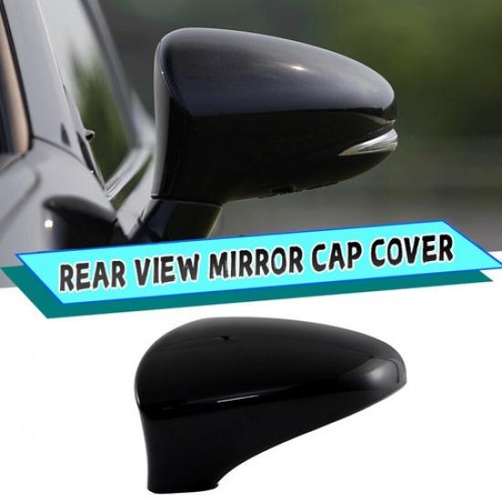 Black Left Mirror Cap Cover For Lexus IS RC 200 300 350 RC F SPORT 2014-2019 LH