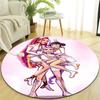 1pc KPop Demon Hunters8 Design Printed Area Round Carpet for Bedroom Living Room Home Decor Rugs Mat Non Slip Mat Rug for Bedside