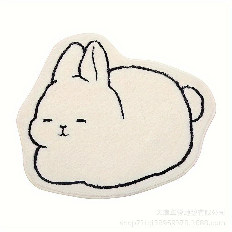 Irregular Living Room Circular Anti Slip Floor Mat Bedroom Bedside Carpet Chair Foot Pad