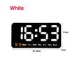 Electronic Wall Clock Temperature Date Table Clock Wall-mounted Dual Alarms Digital LED Clocks for Home Bedroom Voice Control