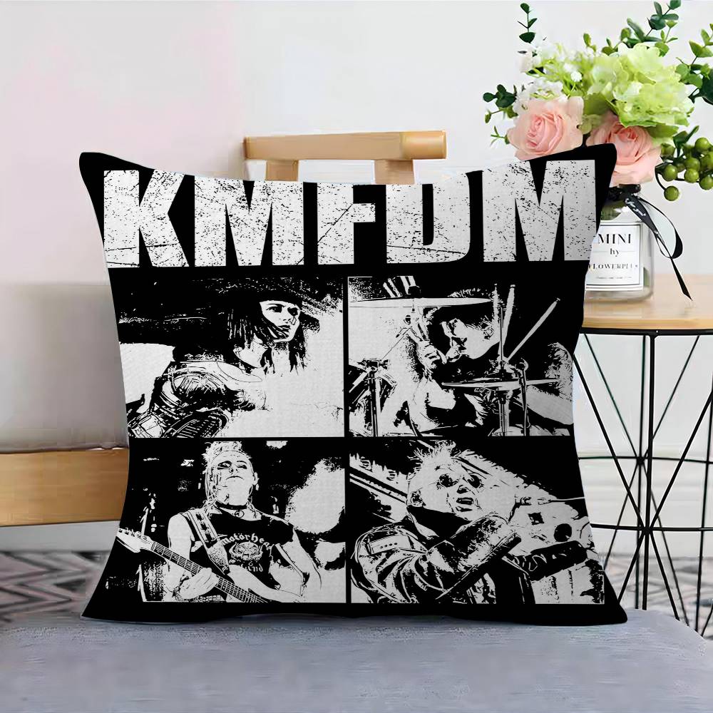 KMFDM Band Pillow Gift Home Office Decoration Bedroom Sofa Car Cushion Cover case x