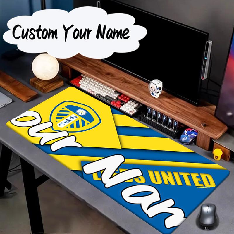 Custom Name Mouse pad Leeds United Crest Legacy Mouse pad, Gaming Mouse Pad, keyboard pad, Desk Decor for computer notebook Fan Birthday Gift