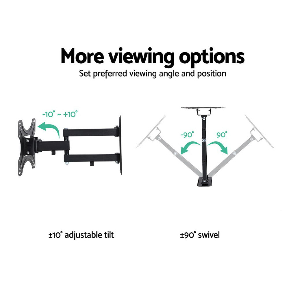 TV Stands & Mounts Artiss Tv Wall Mount Bracket Tilt Swivel Full Motion 32 37 42 Inch Plasma Screen Lcd