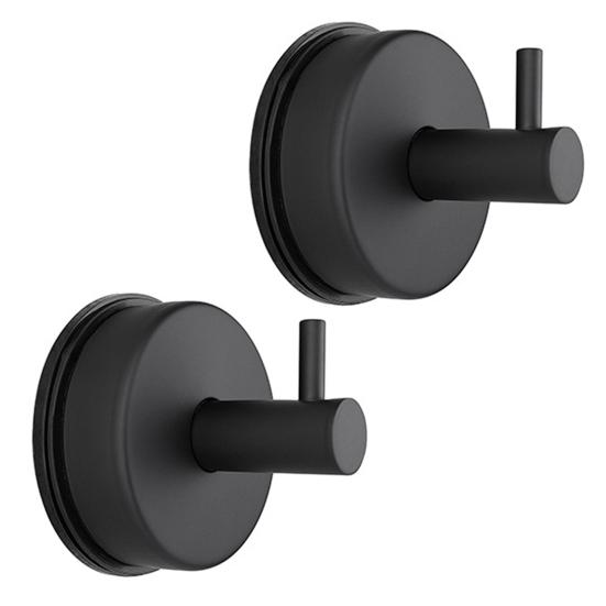 

2Pcs Suction Cup Hooks for Door Wreaths Shower Waterproof Decorative Ring Hook No Drill Towel Holder for Front Door Glass Windows Bathroom A