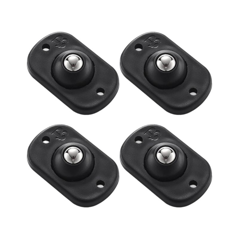 

Multi Functional Furniture Casters Sliders Soundproof Set of 4 Quiet Gliding ABS Stainless Steel Home Office Accessories чорний