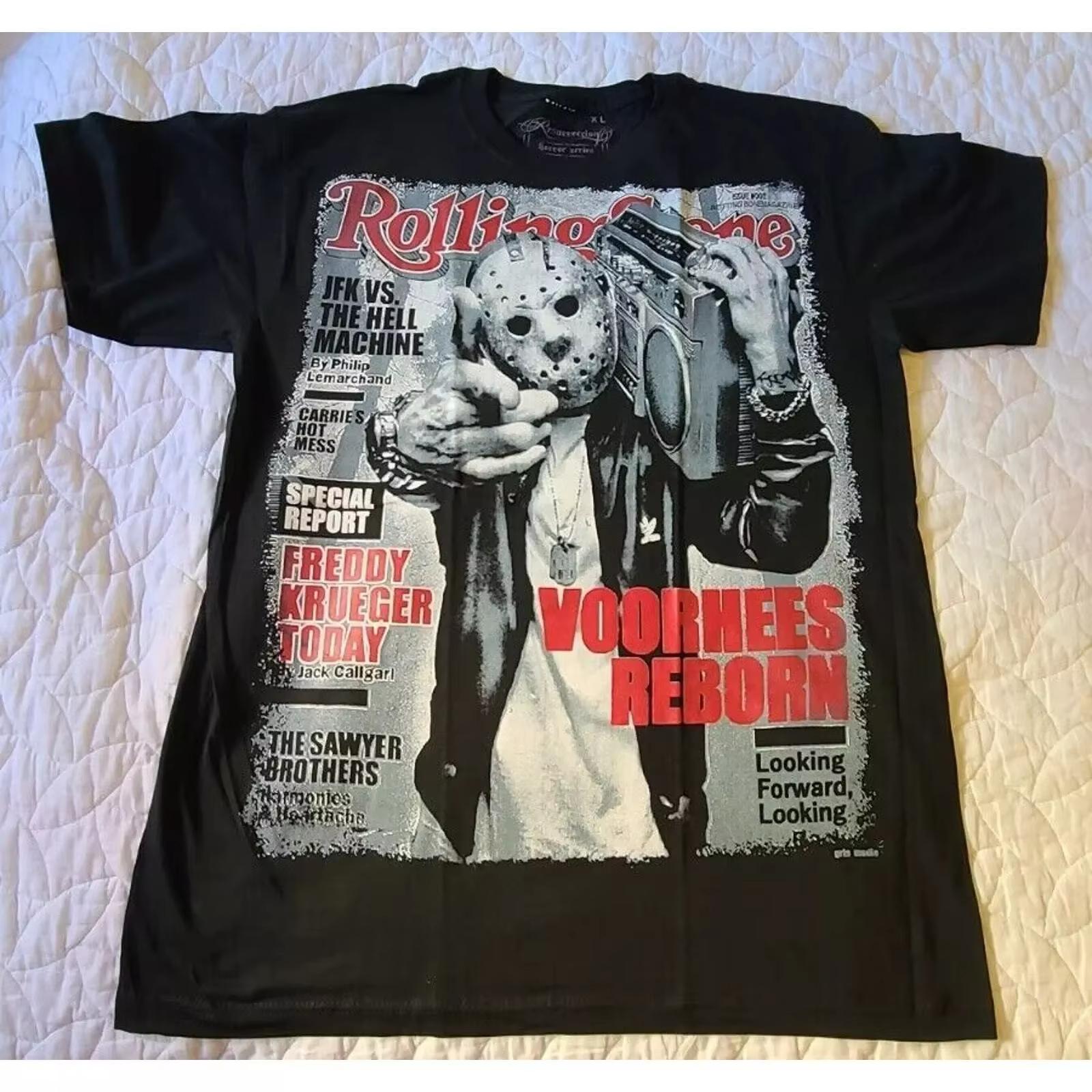 

2025 Новая летняя повседневная футболка с коротким рукавом с принтом, хлопковая, обычного кроя, с круглым вырезом, дышащая, свободная, унисекс, мужская, женская одежда L