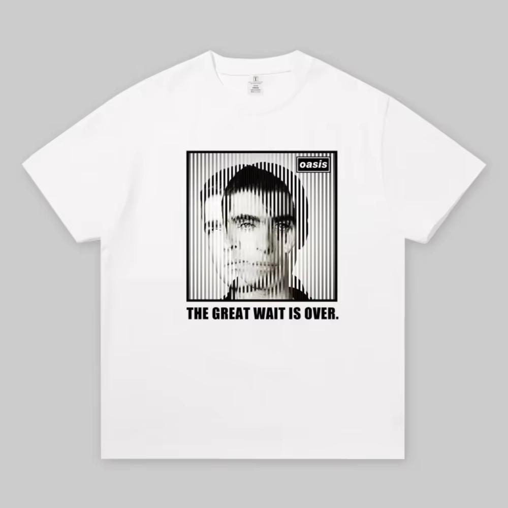 2025 Horký výprodej Oasis World Tour 2025 Pánské Dámské Tričko Potisk Tričko Oblečení Designérské Tričko Bavlna Oversized Tričko Letní Topy