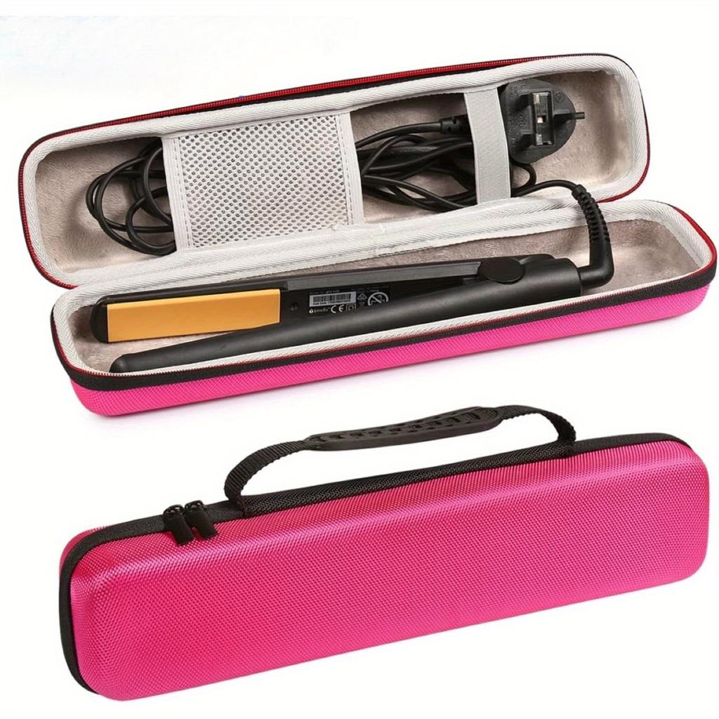 EVA Hard Protective Travel Case for Hair Straightener and Curling Iron, Universal Flat Iron Storage Pouch Bag Hair Styling Tools Organizer