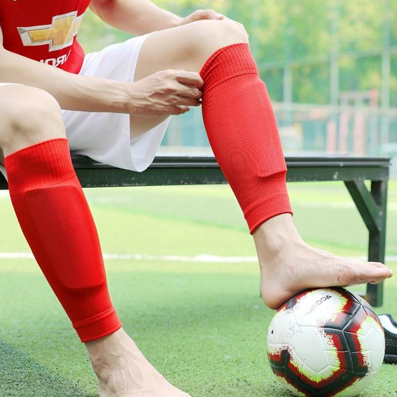2026 Football Sock Breathable Without Feet Socks Professional Shin Guards Fixed Leg Warmers Foot Package To Protect The Calf