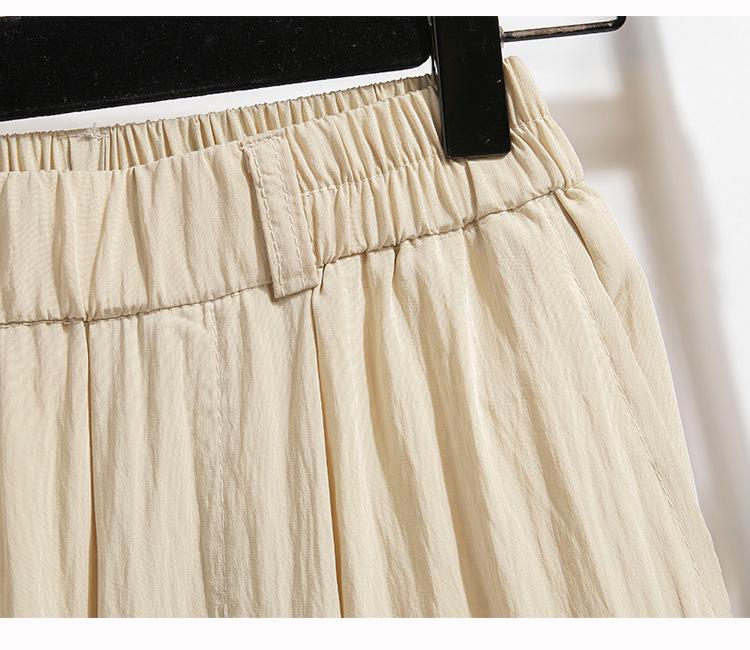 Pantaloni sport retro cu picior larg, gri toamnă, cu uscare rapidă